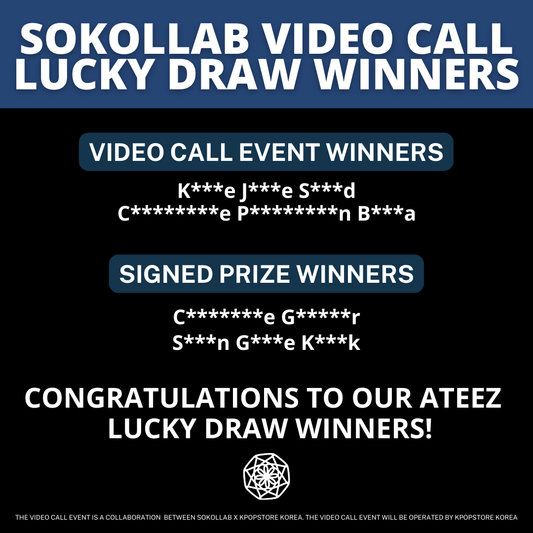 SOKOLLAB X KPOPSTORE Video Call Lucky Draw Event Winner Announcement