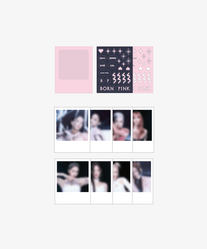 BLACKPINK BORNPINK POLAROID PHOTO + STICKER SET