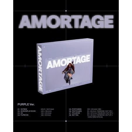 JISOO - MINI ALBUM AMORTAGE EXCLUSIVE EDITION Purple Version