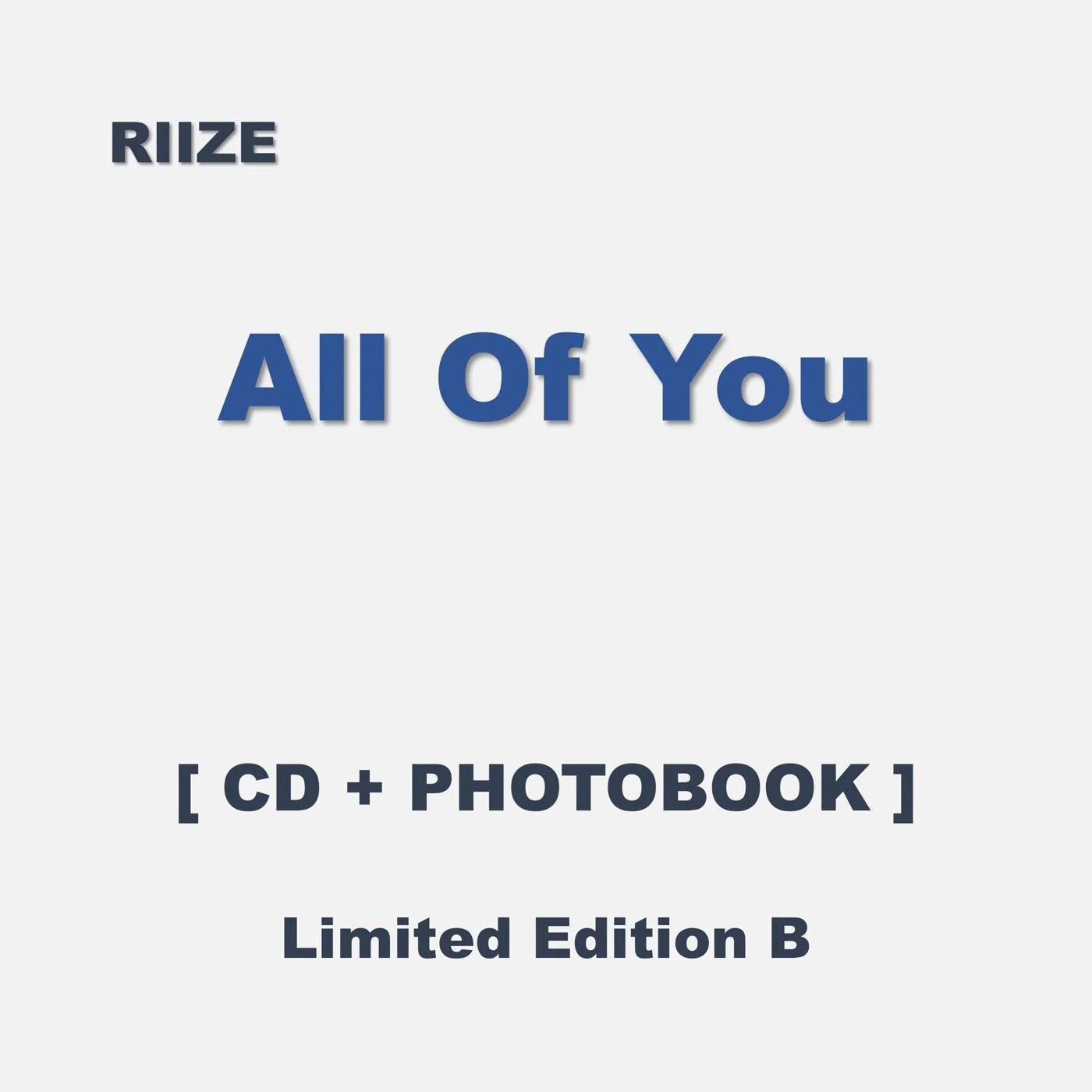 RIIZE - All of You (2nd Japan Single ALBUM) (LIMITED B CD+PHOTOBOOK)