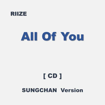 RIIZE - All of You (2nd Japan Single Album) (SOLO EDITION) SUNGCHAN