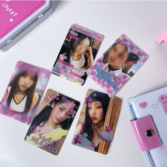 SOOANG STUDIO Photocard frame pink 2pcs/design 10pcs/pack