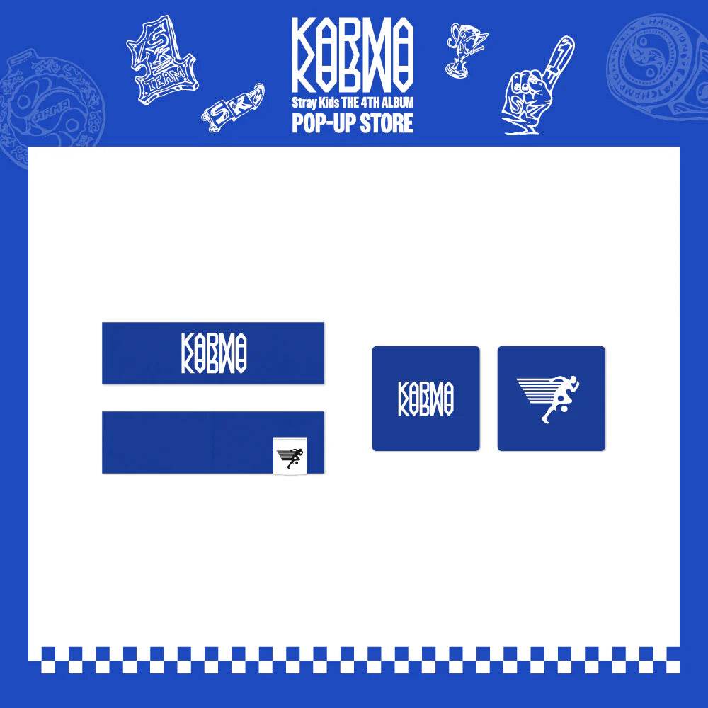 STRAY KIDS KARMA MD HEAD BAND & SWEAT BAND SET