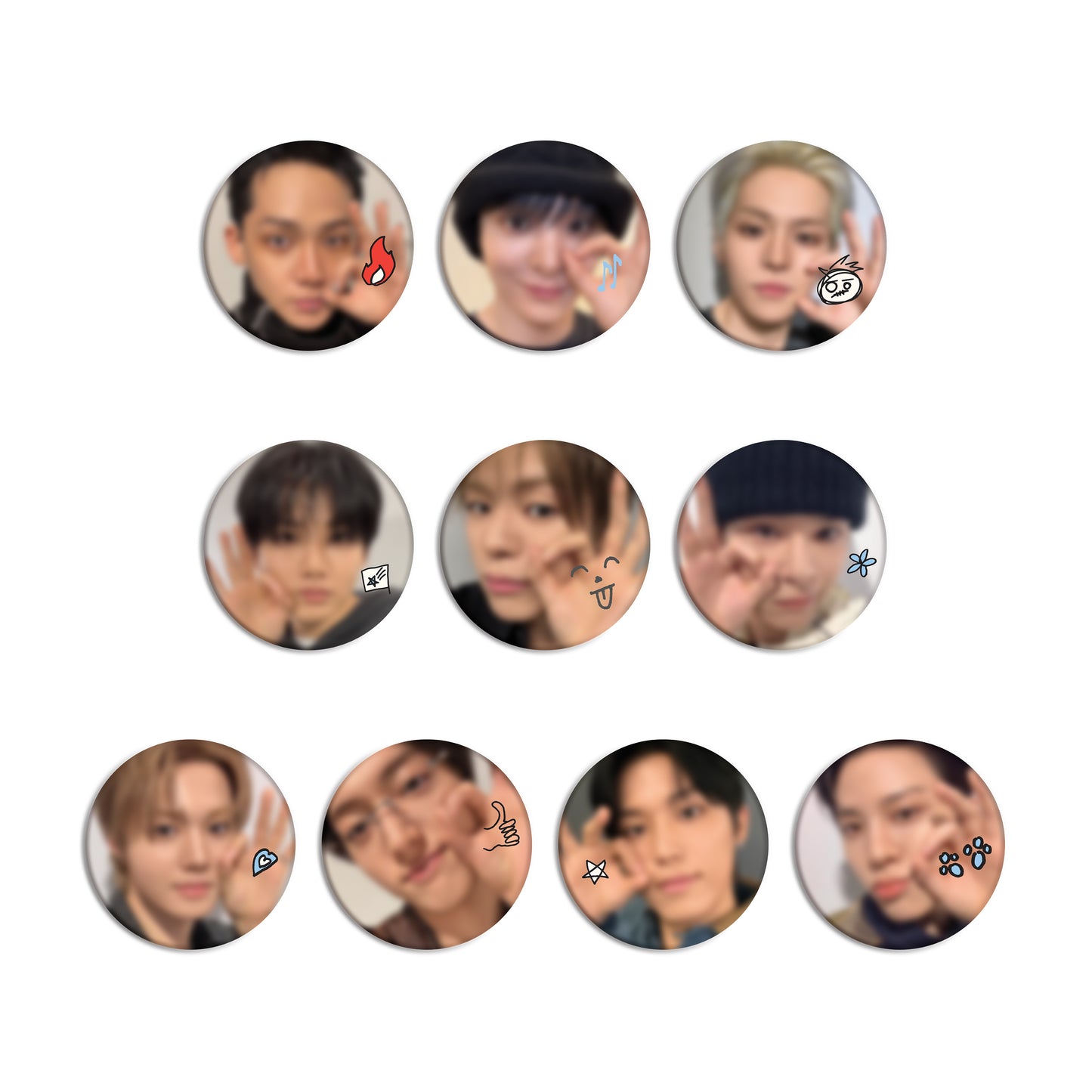 PREORDER : TREASURE ARCHIVE : TREASURE 6th ANNIVERSARY - CUSHION PIN BUTTON (WITH EXCLUSIVE PHOTOCARD)