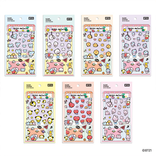 BT21 CLEAR STICKER MININI