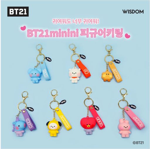 BT21 minini Figure Keyring