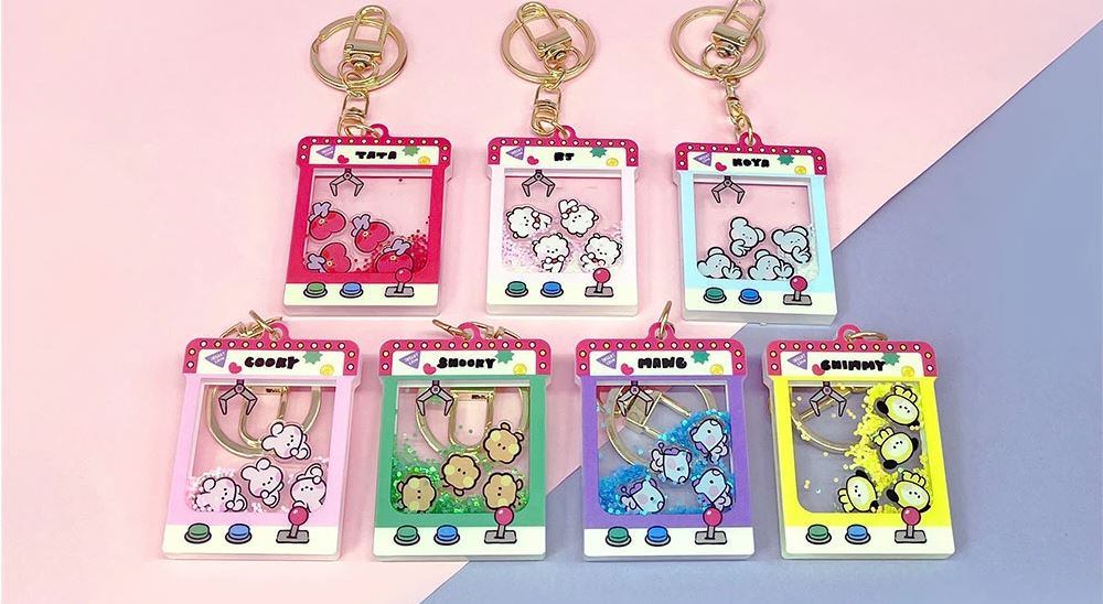 BT21 minini Glitter Keyring