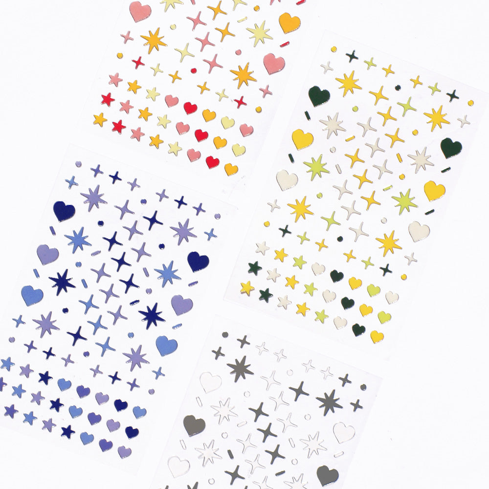 BE ON D Silver and deco sticker dandelion Deco Sticker Sheet