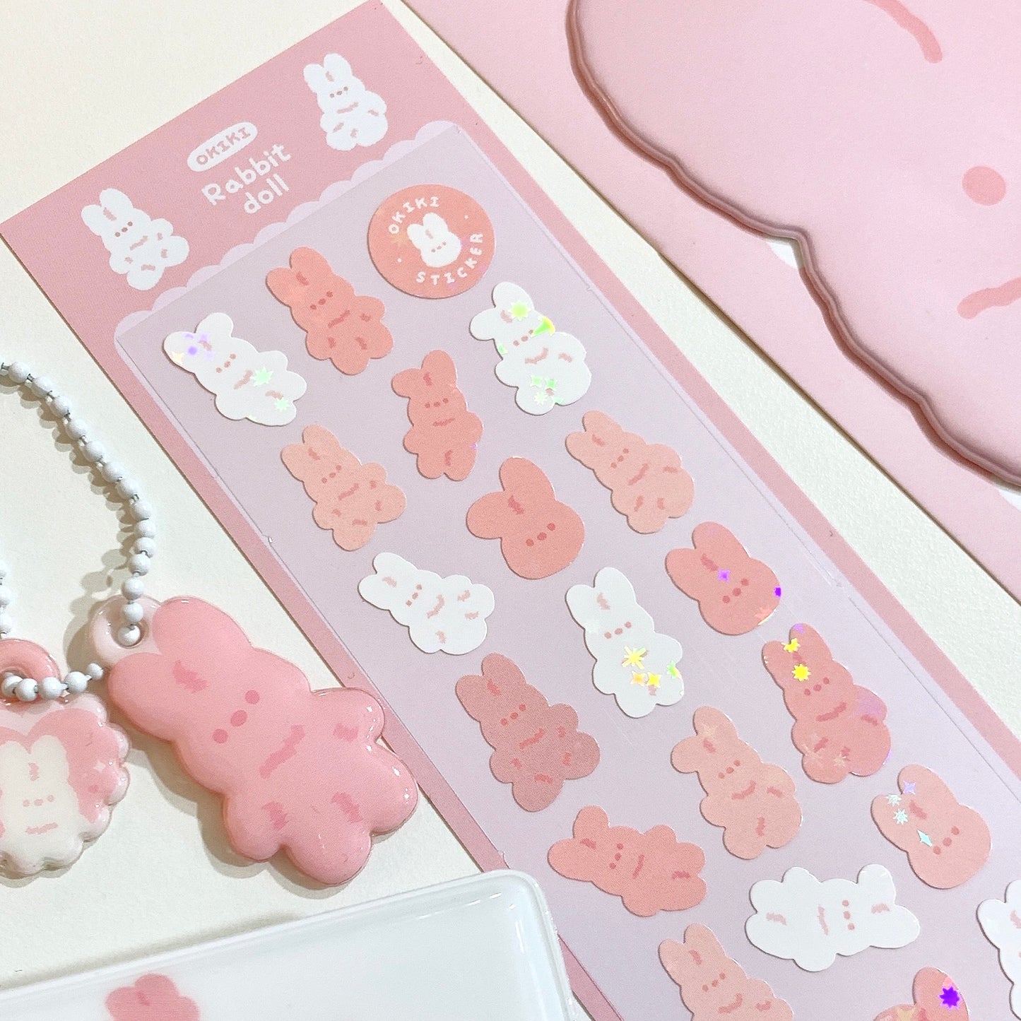 OKIKI sticker rabbit doll