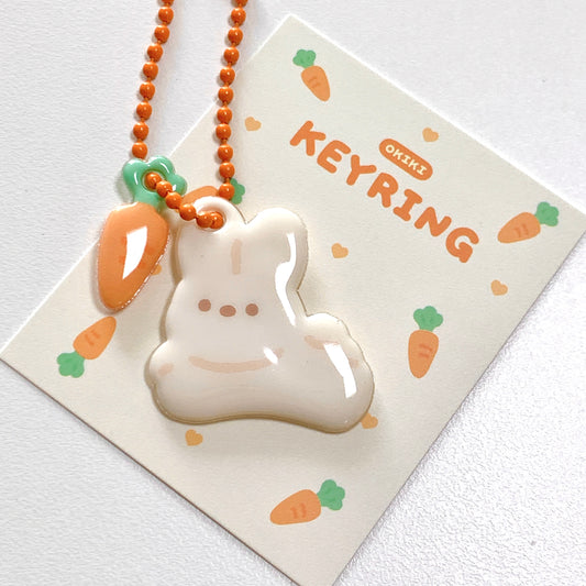 OKIKI Keyring Carrot rabbit doll
