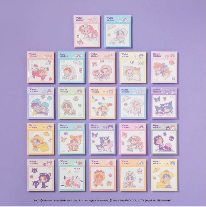 NCT x SANRIO Water Sticker 2