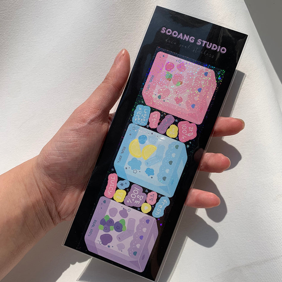 SOOANG STUDIO photo frame stickers(juice)