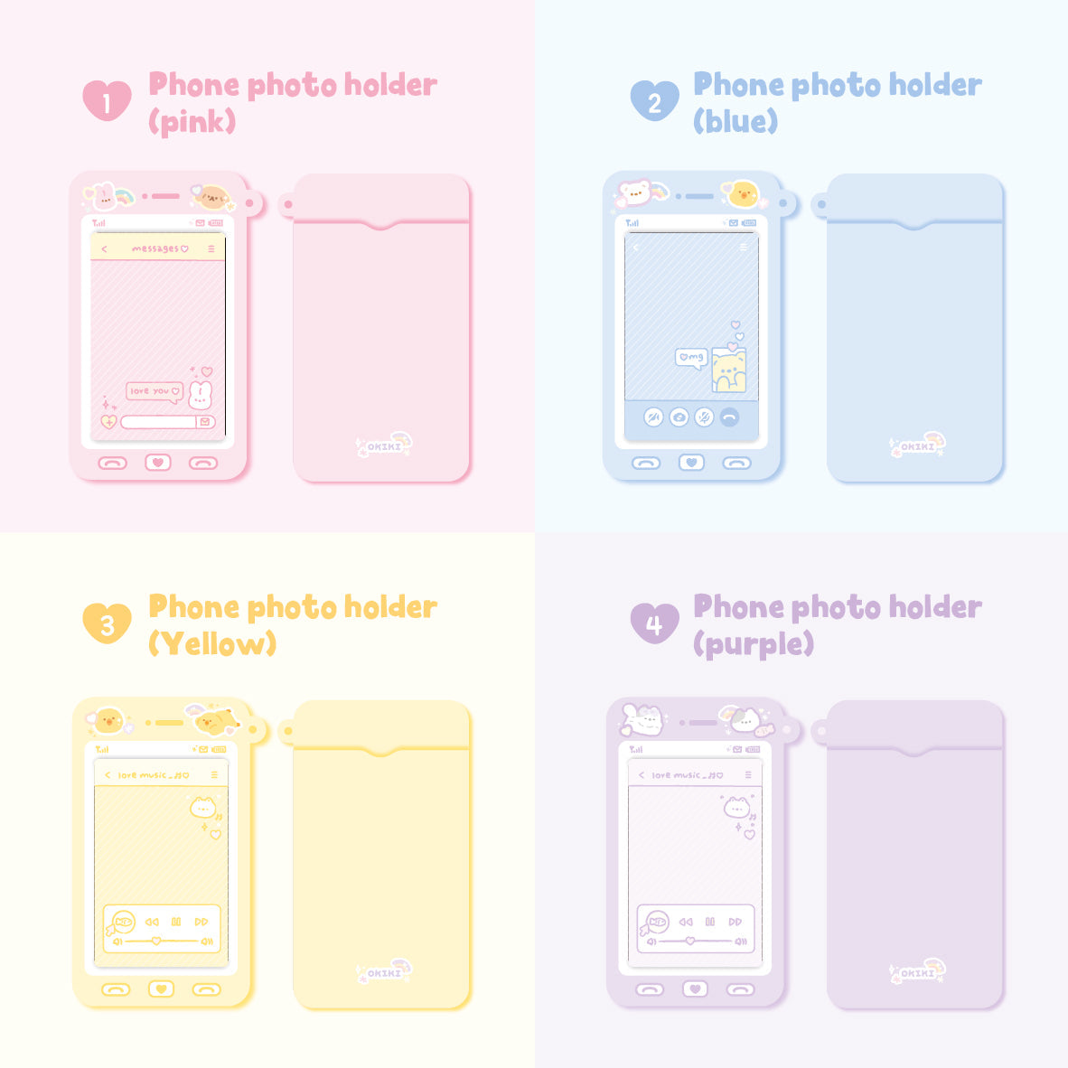 OKIKI Photo holder phone (purple)