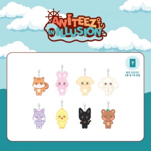 ATEEZ - ANITEEZ IN ILLUSION OFFICIAL MD PLUSH KEYRING
