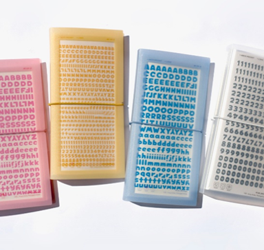 BE ON D Deco Pocket Double Long Sticker File - Pink - SOKOLLAB