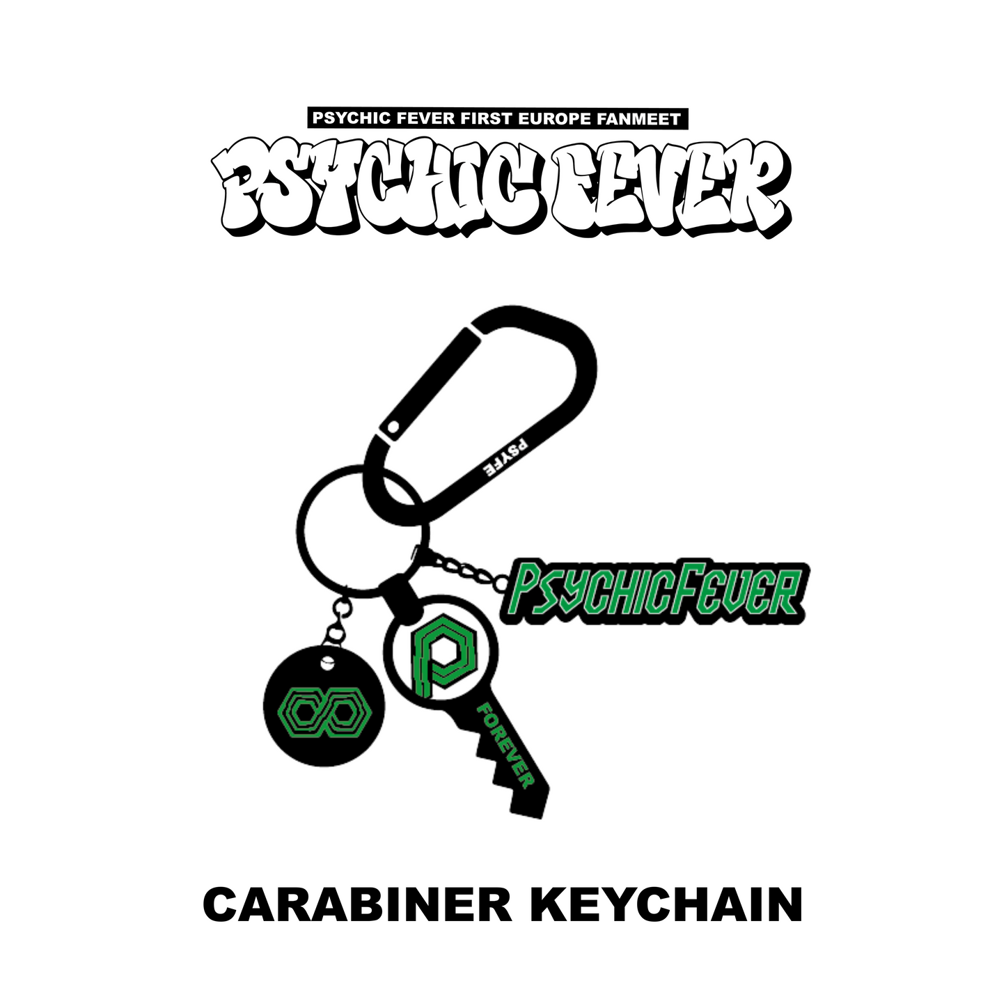 PSYCHIC FEVER 1ST EUROPE FANMEET TOUR MD : Carabiner Keyring