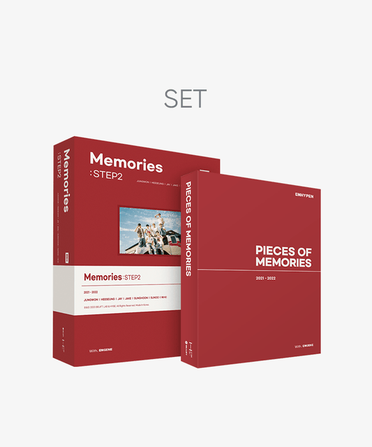 ENHYPEN - MEMORIES  STEP 2 DIGITAL CODE + PIECES OF MEMORIES  2021-2022  SET