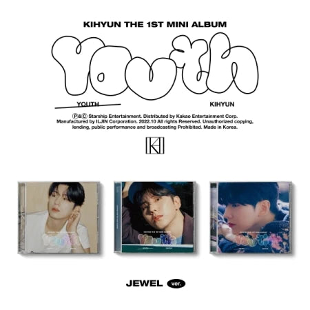 KIHYUN - 1ST MINI ALBUM YOUTH JEWEL VERSION