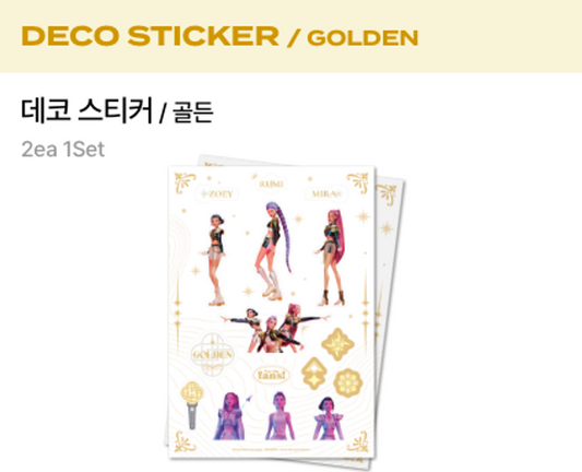 KPOP DEMON HUNTERS OFFICIAL - Sticker (Golden)