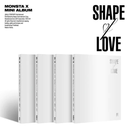 MONSTA X - 11TH MINI ALBUM SHAPE OF LOVE