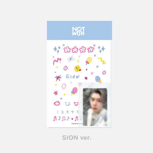 NCT WISH PHOTO CARD DECO STICKER SET