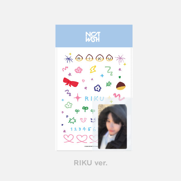 NCT WISH PHOTO CARD DECO STICKER SET