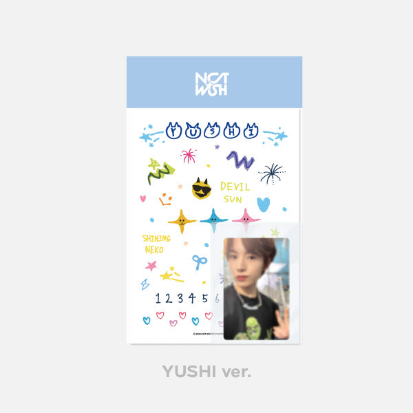 NCT WISH PHOTO CARD DECO STICKER SET