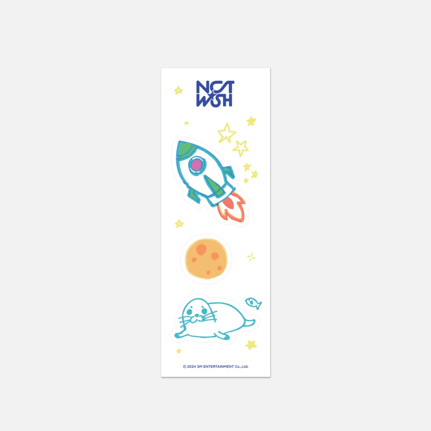 NCT WISH REMOVABLE HAND DRAWN STICKER