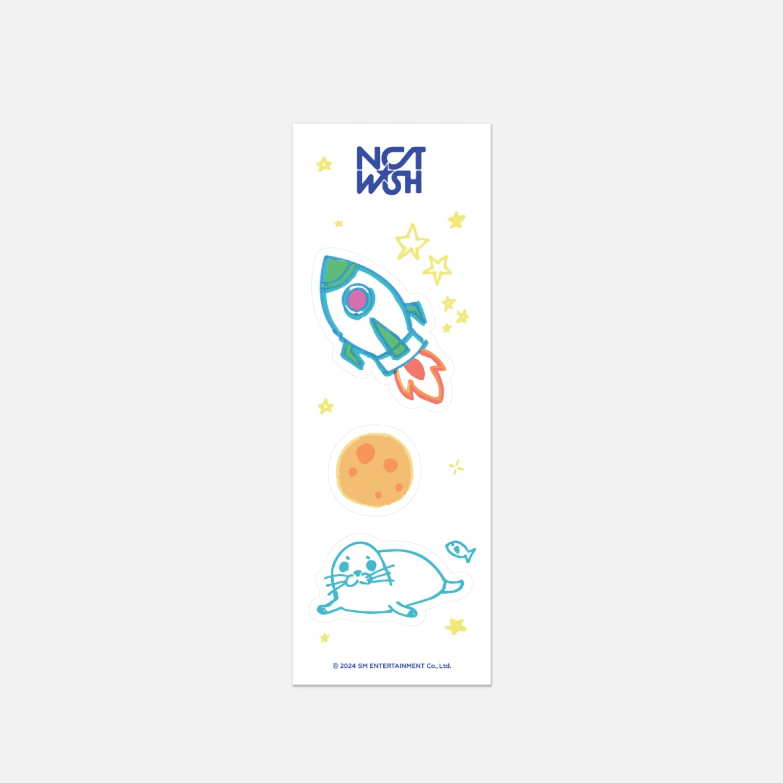 NCT WISH REMOVABLE HAND DRAWN STICKER