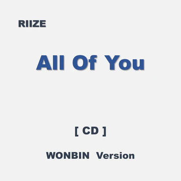 RIIZE - All of You (2nd Japan Single Album) (SOLO EDITION) WONBIN