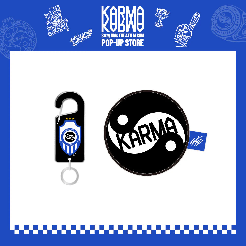 STRAY KIDS KARMA MD ACRYLIC CARABINER & BALL POUCH SET