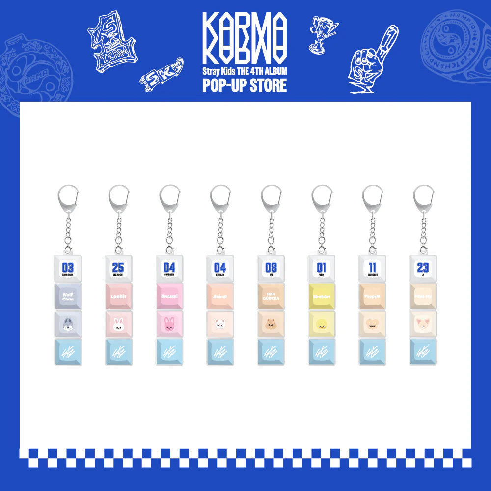 STRAY KIDS KARMA MD SKZOO KEYCAP KEYRING - SOKOLLAB