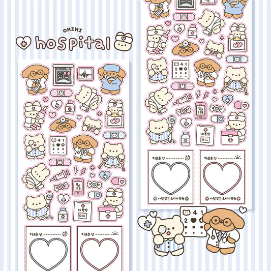 OKIKI Sticker Hospital Sticker Sheet