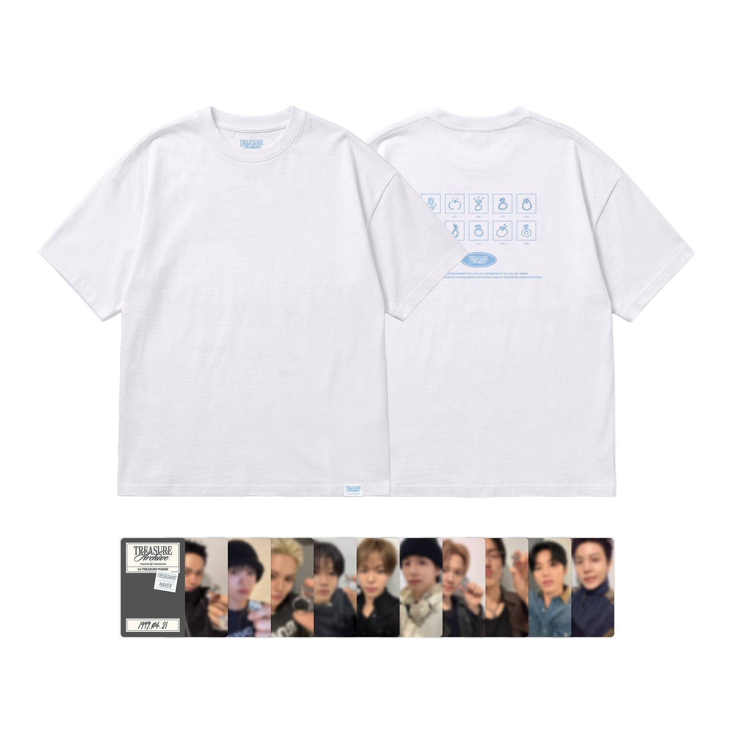 PREORDER : TREASURE ARCHIVE : TREASURE 6th ANNIVERSARY - SHORT SLEEVE T SHIRT (WITH EXCLUSIVE PHOTOCARD)