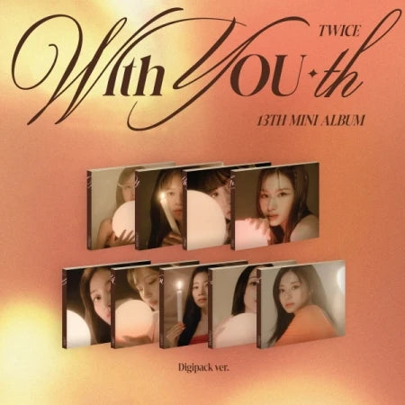 PREORDER : TWICE - 13TH MINI ALBUM WITH YOU-TH DIGIPACK Version with JYP  SHOP GIFT