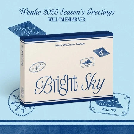 WONHO - 2025 SEASON`S GREETINGS Bright Sky Wall Calendar