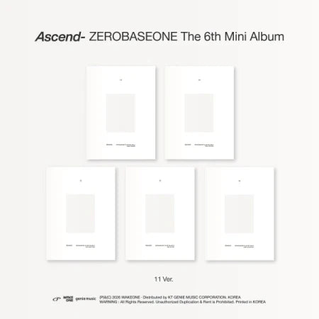 ZEROBASEONE - Ascend- (The 6th Mini Album ) (11 Version)