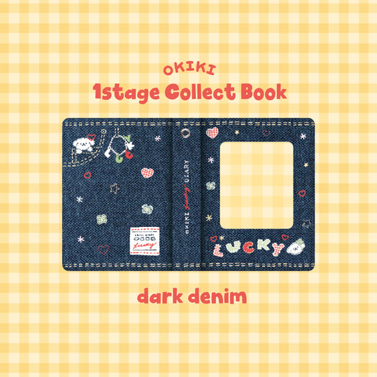 OKIKI 1stage collectbook dark denim