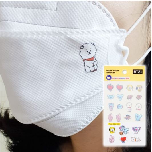 BT21 Mask Deco sticker