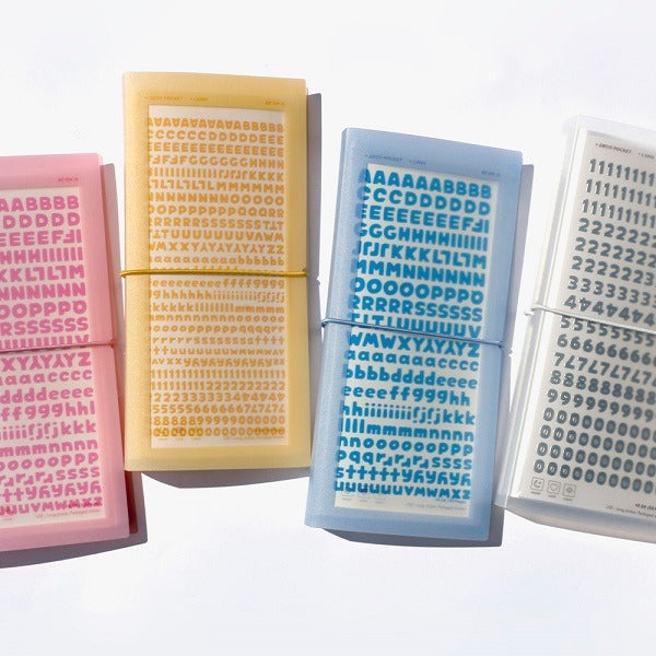 Continuous File Sticker BE ON D Deco Pocket Double Long Sticker File - blue - SOKOLLAB