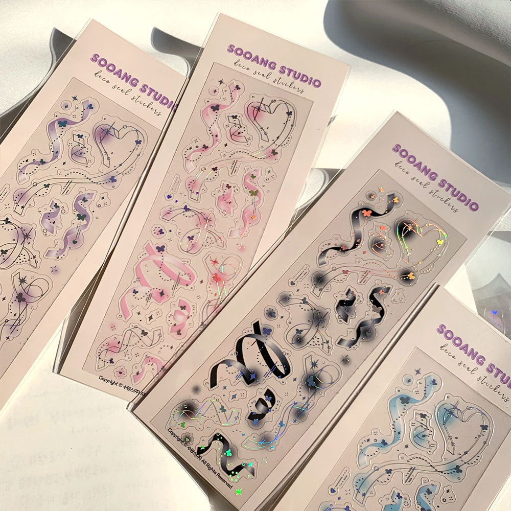 SOOANG STUDIO fairy confetti pink Deco Sticker Sheet
