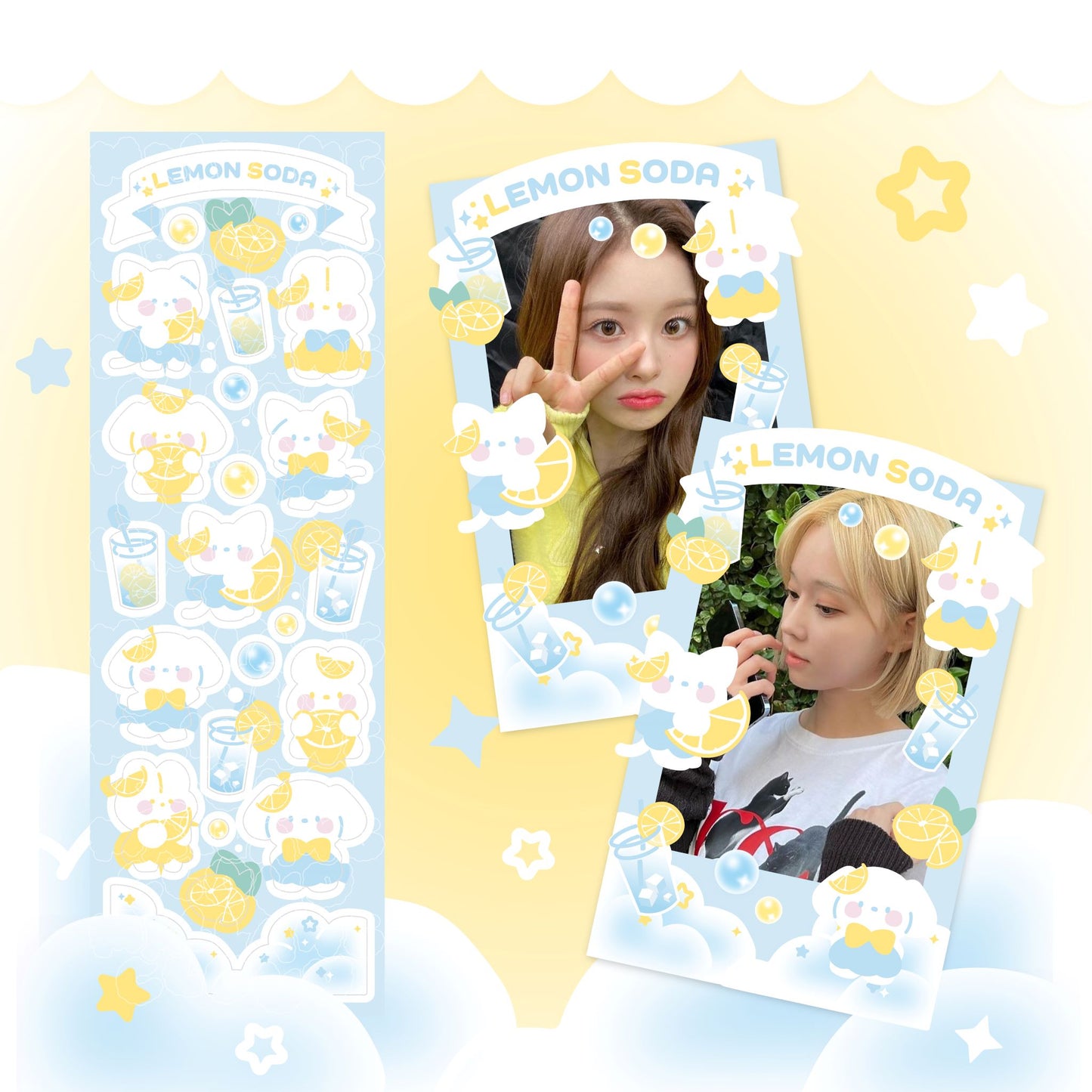 SOOANG STUDIO lemon soda Deco Sticker Sheet
