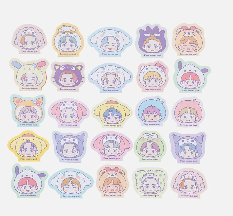 NCT x SANRIO Face Memo Pad - TAEYONG - SOKOLLAB NCT x SANRIO Face Memo Pad - TAEYONG - SOKOLLAB