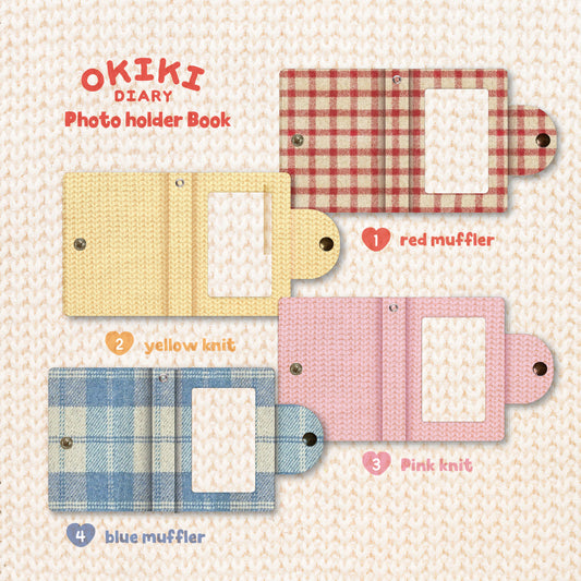 OKIKI Photo holderbook Knit pink