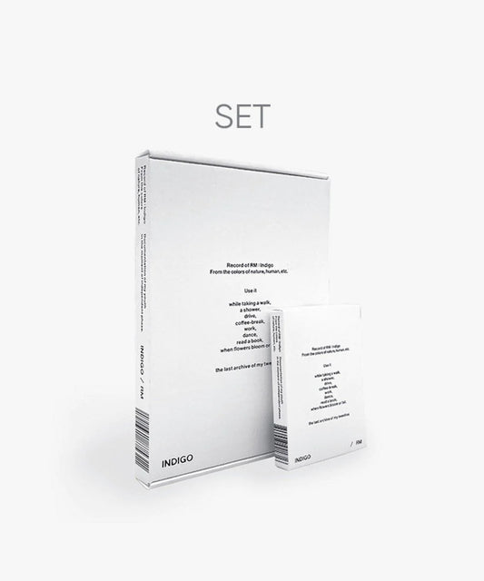 RM (BTS) - SOLO ALBUM [INDIGO] BOOK EDITION&POSTCARD EDITION SET