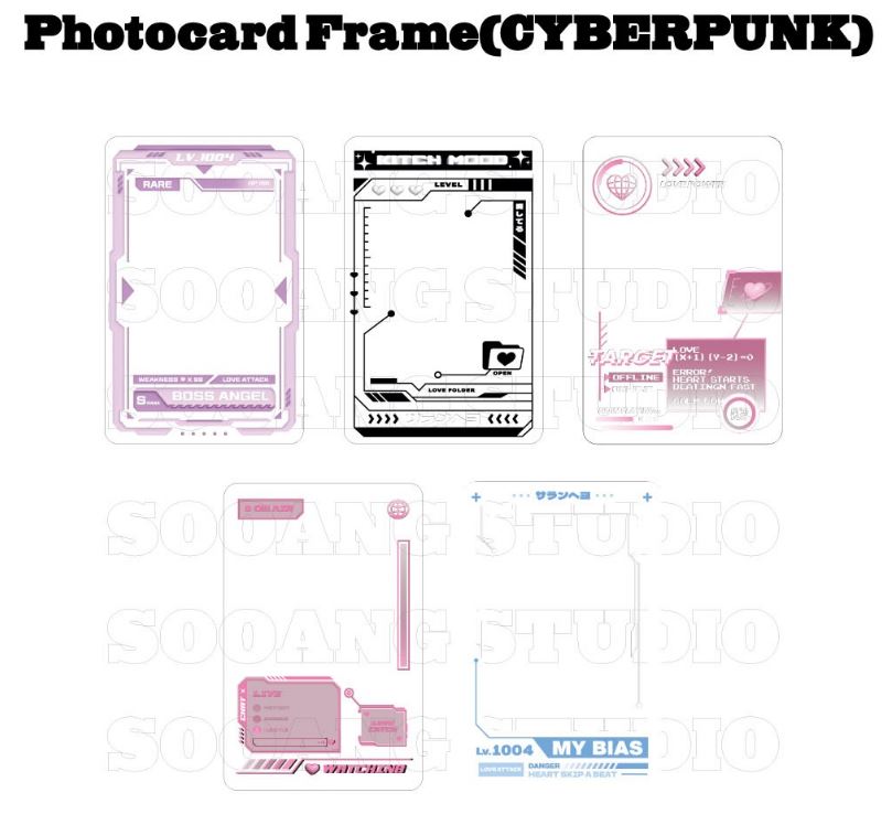 SOOANG STUDIO Photocard frame cyberpunk